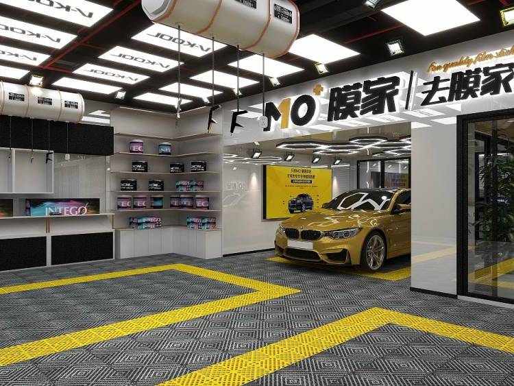 龙岗汽车美容店装修与汽车服务店设计 打造高颜值、高效能的专业空间